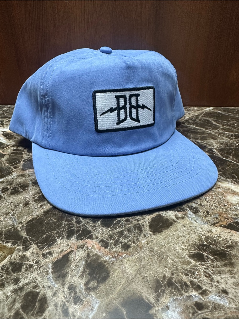 Breckenridge Brewery- Light Blue Snapback Cap with BB Patch